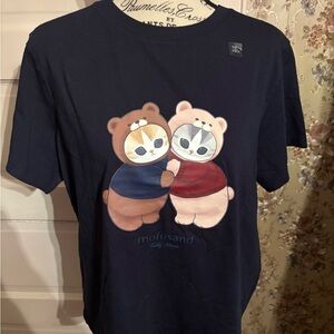 Uniqlo Navy Short-Sleeve Tee mofusand